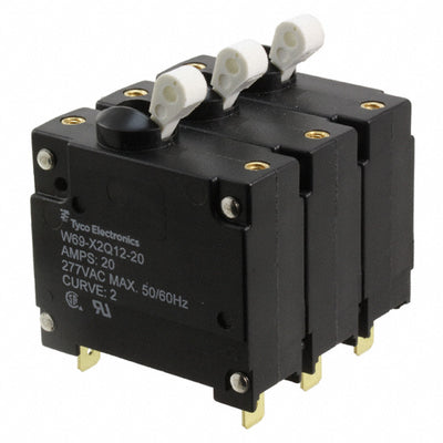 W69-X2Q12-20 by TE Connectivity Potter & Brumfield Relays - CIR BRKR MAG-HYDR 20A 277VAC