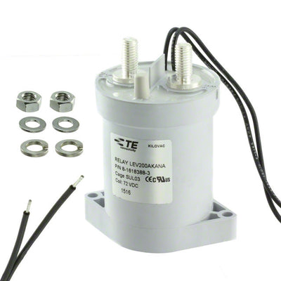 LEV200AKANA by TE Connectivity Aerospace, Defense and Marine - RELAY CONTACTOR SPST 500A 72V