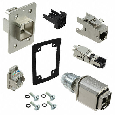 8-2120875-1 by TE Connectivity AMP Connectors - COUPLER PLUG/JACK RJ45 4P 180DEG