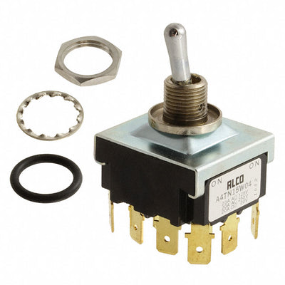 8-6437630-1 by TE Connectivity ALCOSWITCH Switches - SWITCH TOGGLE 4PDT 20A 125V