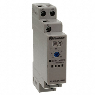 80.41.0.240.0000 by Finder Relays, Inc. - RELAY TIME DELAY 24HR 16A 250V