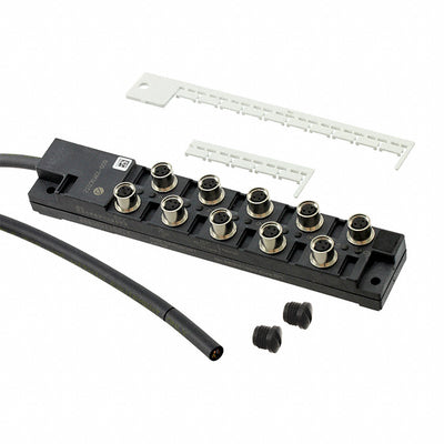 800-10M NC032 by Alpha Wire - M8 PLASTIC 10PORT 1SIG LED