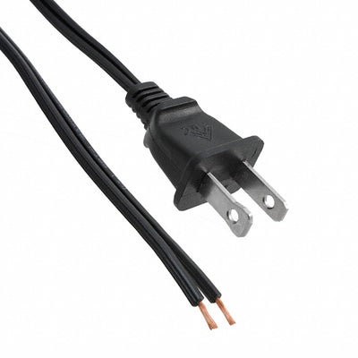 800-1809-2-SPT2-BL-0006F-1 by CNC Tech - CORD 18AWG NEMA 1-15P TO CBL 6