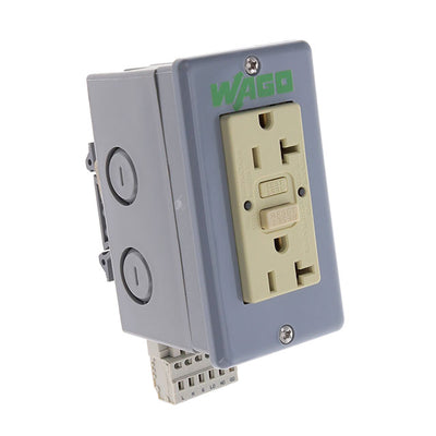 8001-025/119-000 by WAGO Corporation - 20 AMP GFI OUTLET BOX WITH 6 TER