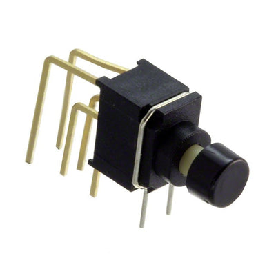 800UDP8P1A1M7RER1BLK by E-Switch - PUSH SWITCH DPDT 0.4VA 20V