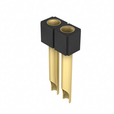 801-13-002-10-007000 by Mill-Max Manufacturing Corp. - CONNECTOR RECPT 2POS 0.1 GOLD PCB