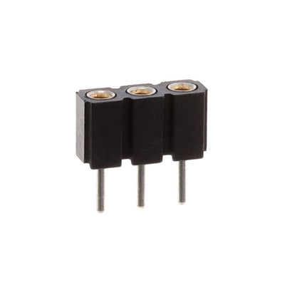 801-43-003-10-013000 by Mill-Max Manufacturing Corp. - CONNECTOR RECPT 3POS 0.1 GOLD PCB