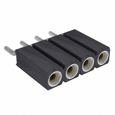 801-87-004-40-001101 by Preci-Dip - CONNECTOR SOCKET 4P 0.1 GOLD SMD R/A