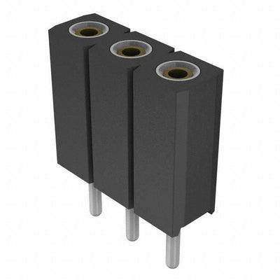 801-93-003-10-001000 by Mill-Max Manufacturing Corp. - CONNECTOR RECPT 3POS 0.1 GOLD PCB