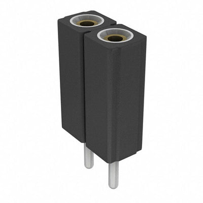 801-43-002-10-001000 by Mill-Max Manufacturing Corp. - CONNECTOR RECPT 2POS 0.1 GOLD PCB