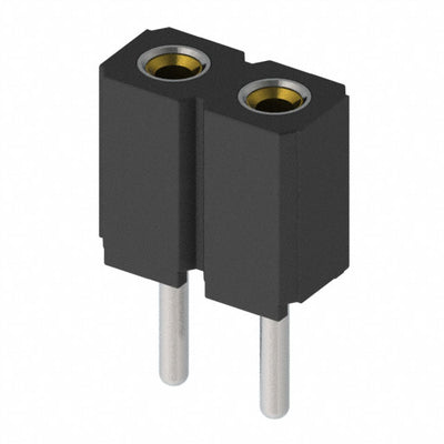 801-43-002-10-012000 by Mill-Max Manufacturing Corp. - CONNECTOR RECPT 2POS 0.1 GOLD PCB