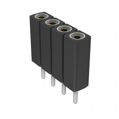801-47-004-10-001000 by Mill-Max Manufacturing Corp. - CONNECTOR RECPT 4POS 0.1 GOLD PCB