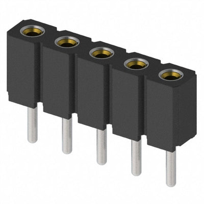 801-43-005-10-012000 by Mill-Max Manufacturing Corp. - CONNECTOR RECPT 5POS 0.1 GOLD PCB