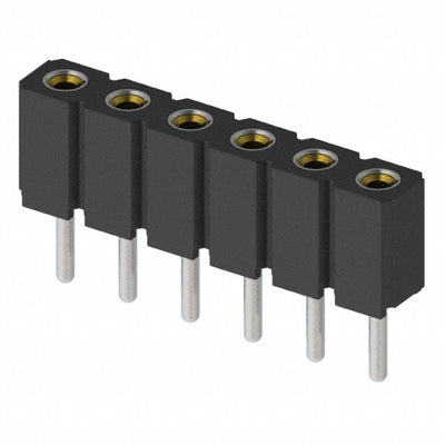 801-47-006-10-012000 by Mill-Max Manufacturing Corp. - CONNECTOR RECPT 6POS 0.1 GOLD PCB