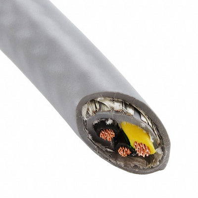 80115 SL005 by Alpha Wire - CABLE 3CON 22AWG SLATE SHLD 100