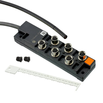 803-10M NC032 by Alpha Wire - M8 PLASTIC 6PORT 1SIG LED
