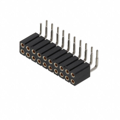 803-47-020-20-001000 by Mill-Max Manufacturing Corp. - CONNECTOR RECPT 20POS 0.1 GOLD PCB R/A
