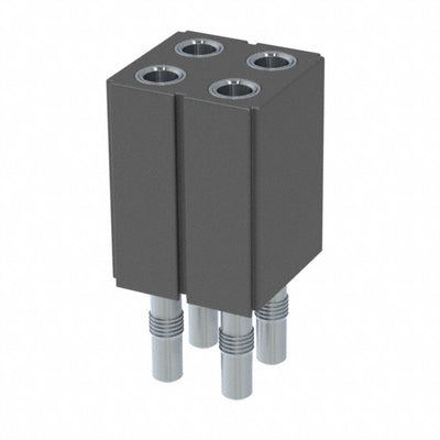 803-99-004-61-001000 by Mill-Max Manufacturing Corp. - CONNECTOR RECPT 4POS 0.1 TIN-LEAD PCB