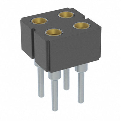 803-43-004-10-002000 by Mill-Max Manufacturing Corp. - CONNECTOR RECPT 4POS 0.1 GOLD PCB