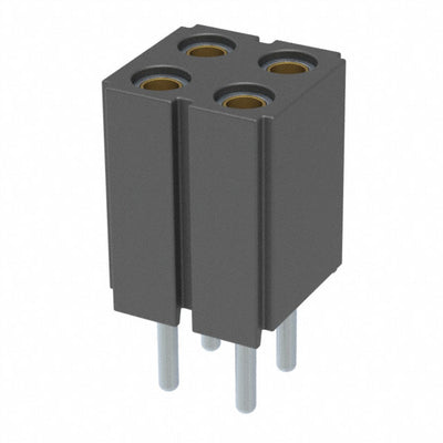 803-41-004-10-004000 by Mill-Max Manufacturing Corp. - CONNECTOR RECPT 4POS 0.1 GOLD PCB