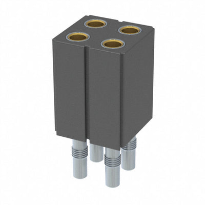 803-93-004-62-001000 by Mill-Max Manufacturing Corp. - CONNECTOR RECPT 4POS 0.1 GOLD PCB