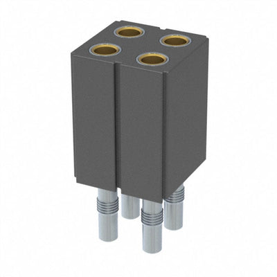 803-91-004-62-001000 by Mill-Max Manufacturing Corp. - CONNECTOR RECPT 4POS 0.1 GOLD PCB