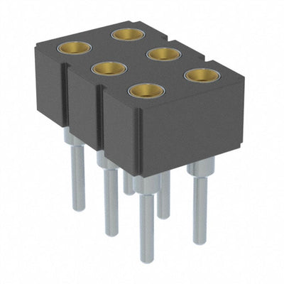 803-47-006-10-002000 by Mill-Max Manufacturing Corp. - CONNECTOR RECPT 6POS 0.1 GOLD PCB