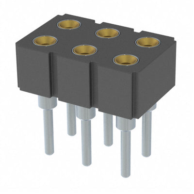 803-41-006-10-003000 by Mill-Max Manufacturing Corp. - CONNECTOR RECPT 6POS 0.1 GOLD PCB