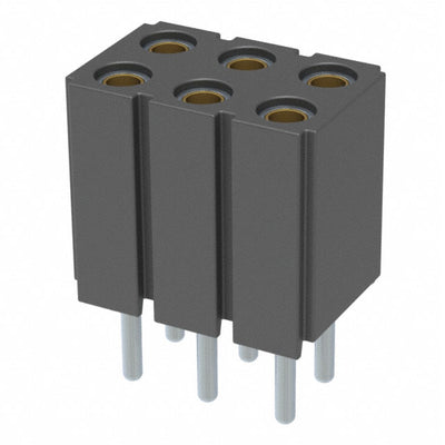 803-43-006-10-004000 by Mill-Max Manufacturing Corp. - CONNECTOR RECPT 6POS 0.1 GOLD PCB