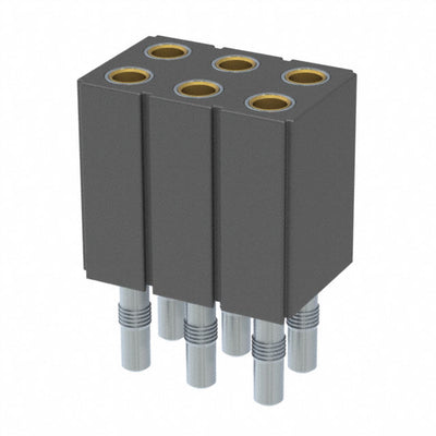 803-91-006-61-001000 by Mill-Max Manufacturing Corp. - CONNECTOR RECPT 6POS 0.1 GOLD PCB