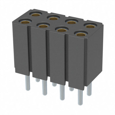803-43-008-10-004000 by Mill-Max Manufacturing Corp. - CONNECTOR RECPT 8POS 0.1 GOLD PCB