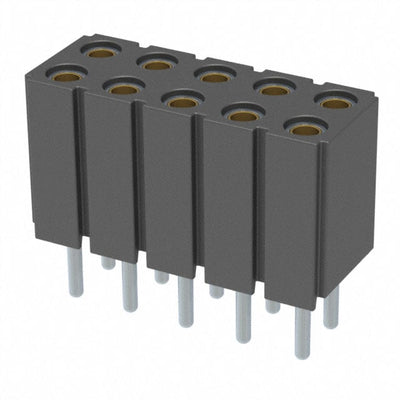 803-43-010-10-004000 by Mill-Max Manufacturing Corp. - CONNECTOR RECPT 10POS 0.1 GOLD PCB