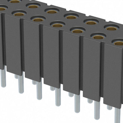 803-43-022-10-004000 by Mill-Max Manufacturing Corp. - CONNECTOR RECPT 22POS 0.1 GOLD PCB