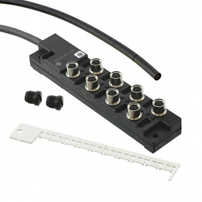 804-10M NC032 by Alpha Wire - M8 PLASTIC 8PORT 1SIG LED