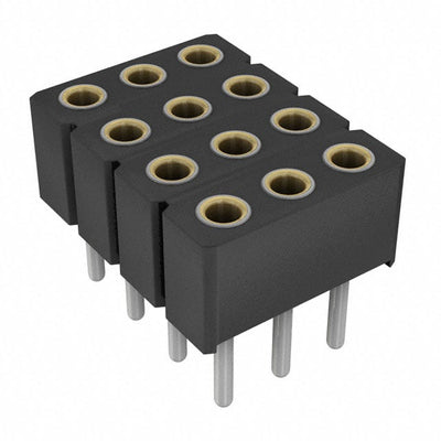805-87-012-10-012101 by Preci-Dip - CONNECTOR SOCKET 12POS 0.1 GOLD PCB