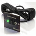 A black remote switch control module with a coiled black cable, featuring a power switch and a green indicator light, on a white background.