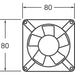 PMD2408PKB1-A.(2).GN by Sunon Fans - FAN AXIAL 80X20MM 24VDC WIRE