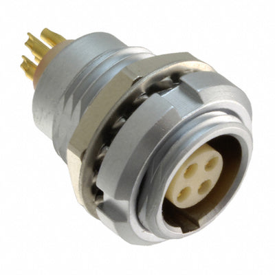 821B004-203R001 by NorComp Inc. - CONNECTOR RECPT FMALE 4P GOLD SLDR CUP