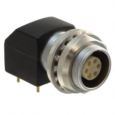 821B006-173L401 by NorComp Inc. - CONNECTOR PLUG MALE 6P GOLD SLDR CUP