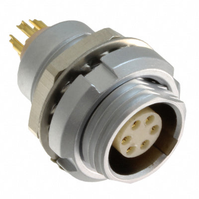 821B006-203R001 by NorComp Inc. - CONNECTOR RECPT FMALE 6P GOLD SLDR CUP