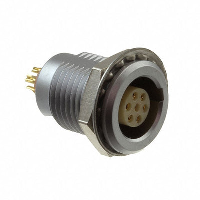 821B007-203RF01 by NorComp Inc. - CONNECTOR RECPT FMALE 7P GOLD SLDR CUP