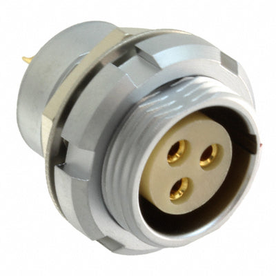 822B003-203R001 by NorComp Inc. - CONNECTOR RECPT FMALE 3P GOLD SLDR CUP