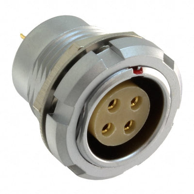 822B004-203R001 by NorComp Inc. - CONNECTOR RECPT FMALE 4P GOLD SLDR CUP