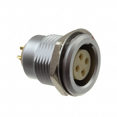 822B004-203RF01 by NorComp Inc. - CONNECTOR RECPT FMALE 4P GOLD SLDR CUP