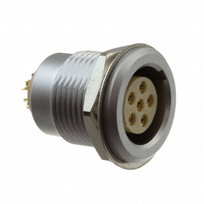 822B006-203RF01 by NorComp Inc. - CONNECTOR RECPT FMALE 6P GOLD SLDR CUP