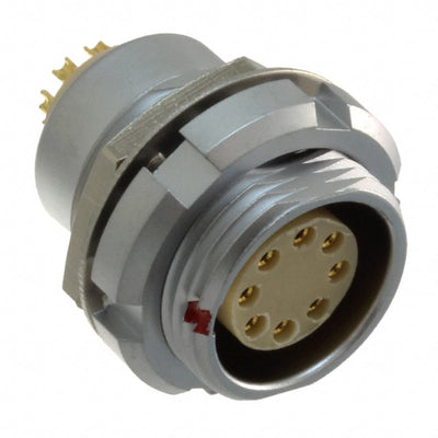 822B008-173L501 by NorComp Inc. - CONNECTOR PLUG MALE 8P GOLD SLDR CUP