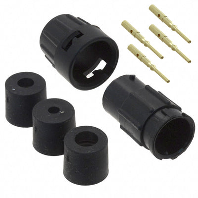8280-4PG-3DC by Conxall/Switchcraft - CONNECTOR RECPT MALE 4POS GOLD CRIMP