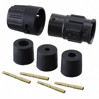 8280-4SG-3DC by Conxall/Switchcraft - CONNECTOR RECPT FMALE 4POS GOLD CRIMP