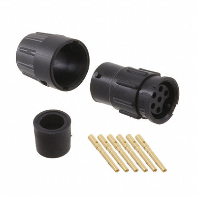 8280-6SG-321 by Conxall/Switchcraft - CONNECTOR RECPT FMALE 6POS GOLD CRIMP