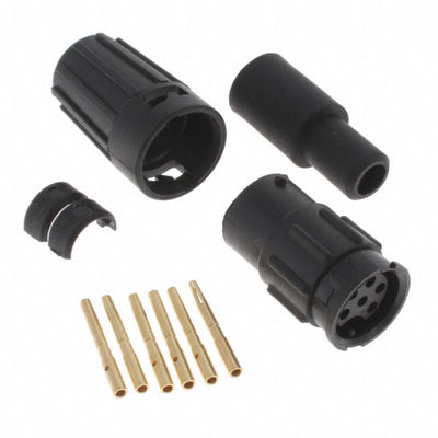 8280-6SG-519 by Conxall/Switchcraft - CONNECTOR RECPT FMALE 6POS GOLD CRIMP